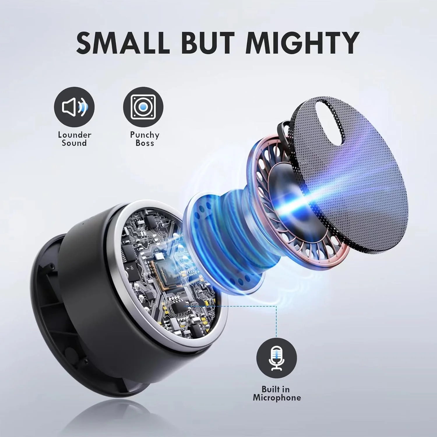 اسپیکر کامپیوتر USB روفال با میکروفون، اسپیکر لپ تاپ PC با میکروفون، 2 حالت صدا، دریافت صدای بهبود یافته هندزفری، سازگار با زوم برای تماس شخصی و جلسات دفتر کار خانگی