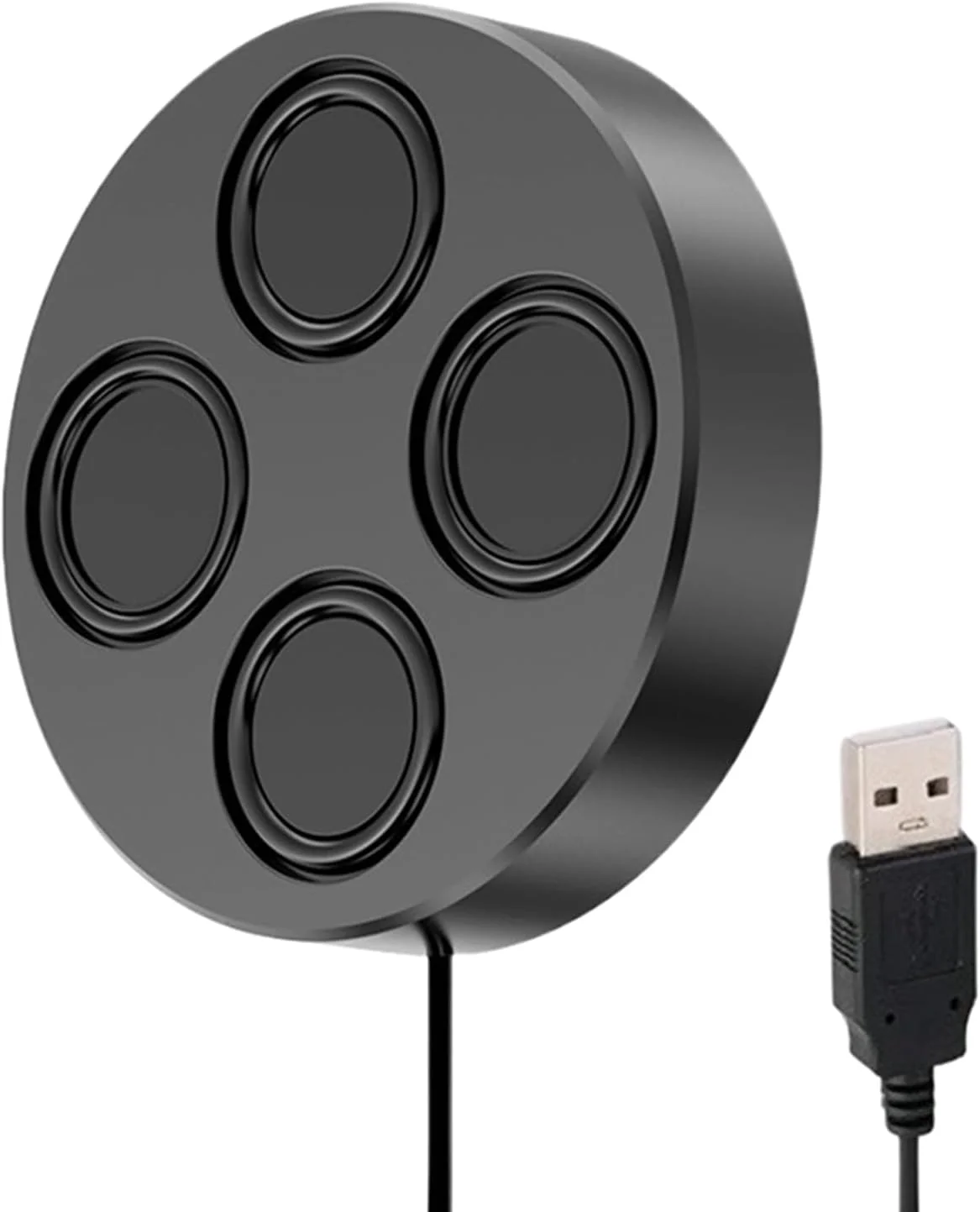 اسپیکر بی سیم قابل حمل - USB سیمی با صدای بلند و باس عمیق، اسپیکر گلف کارت - برای دسکتاپ، لپ تاپ، تبلت، مسافرت، مهمانی خانگی، محل کار، اتاق بازی، ماشین، تلویزیون