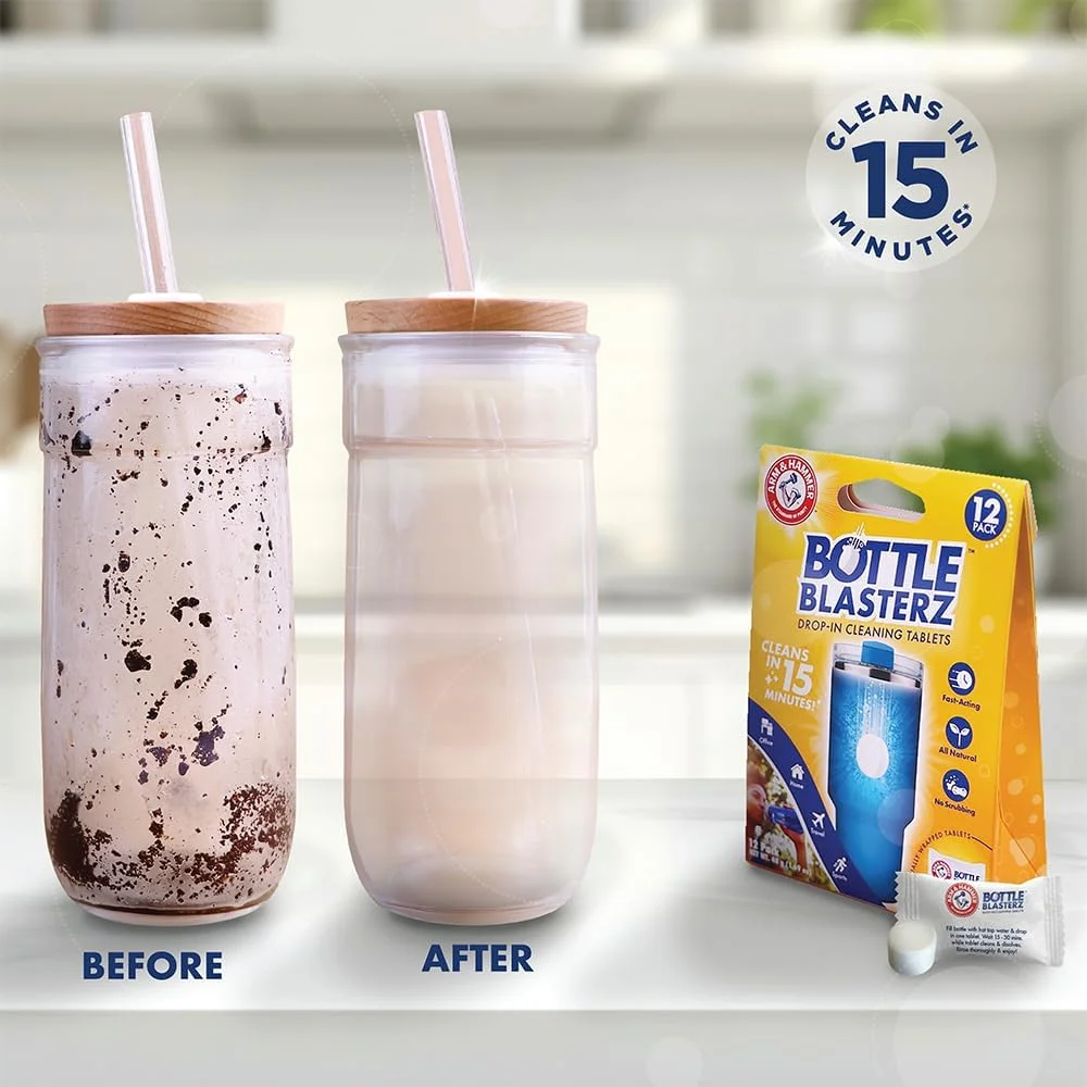 قرص های پاک کننده انداختنی آرم اند همر Bottle Blasterz - ایده آل برای بطری های آب، قمقمه ها و خنک کننده ها - مواد کاملا طبیعی، از بین برنده بو، عملکرد سریع، بسته بندی تکی (12 عدد) قرص های پاک کننده انداختنی آرم اند همر Bottle Blasterz - ایده آل برای بطری های آب، قمقمه ها و خنک کننده ها - مواد کاملا طبیعی، از بین برنده بو، عملکرد سریع، بسته بندی تکی (12 عدد)