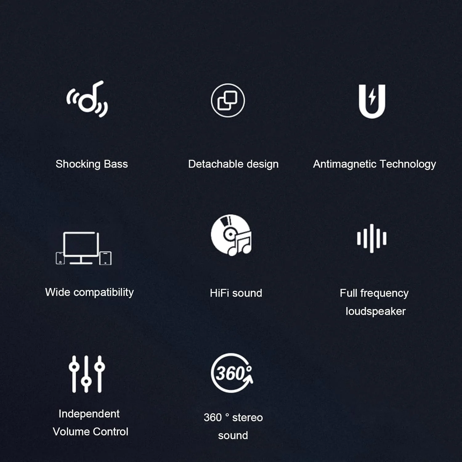 اسپیکر کامپیوتر Pepisky V-181 برای دسکتاپ، اسپیکر سیمی USB با صدای استریو، ورودی Aux، ساب ووفر خانگی، ساندبار جداشدنی با کنترل برای کامپیوتر، لپ تاپ، تلفن