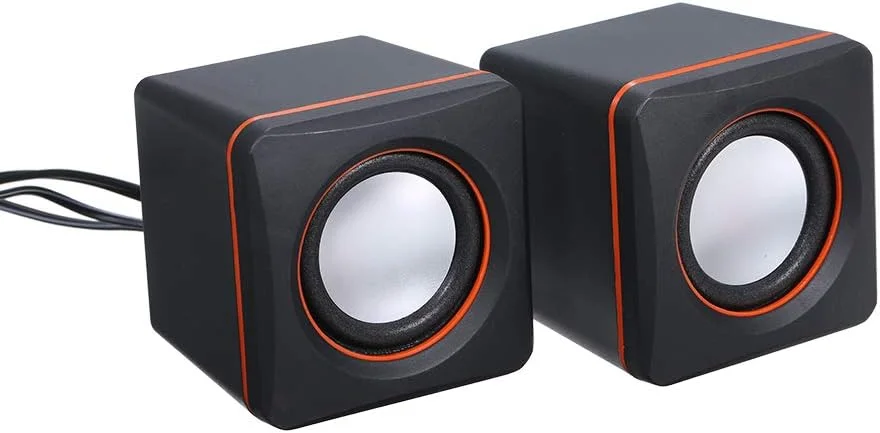اسپیکر موسیقی Pedkit، اسپیکر رومیزی مینی با جک 3.5 میلی‌متری برای لپ‌تاپ/MP3/تلفن‌های هوشمند