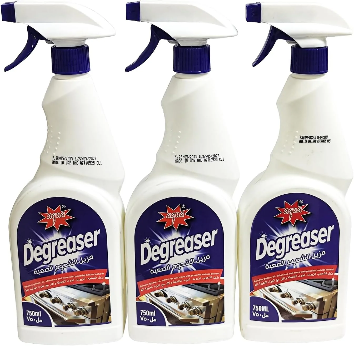 چربی زدای قوی آکوا 3 عددی 750 میلی لیتر