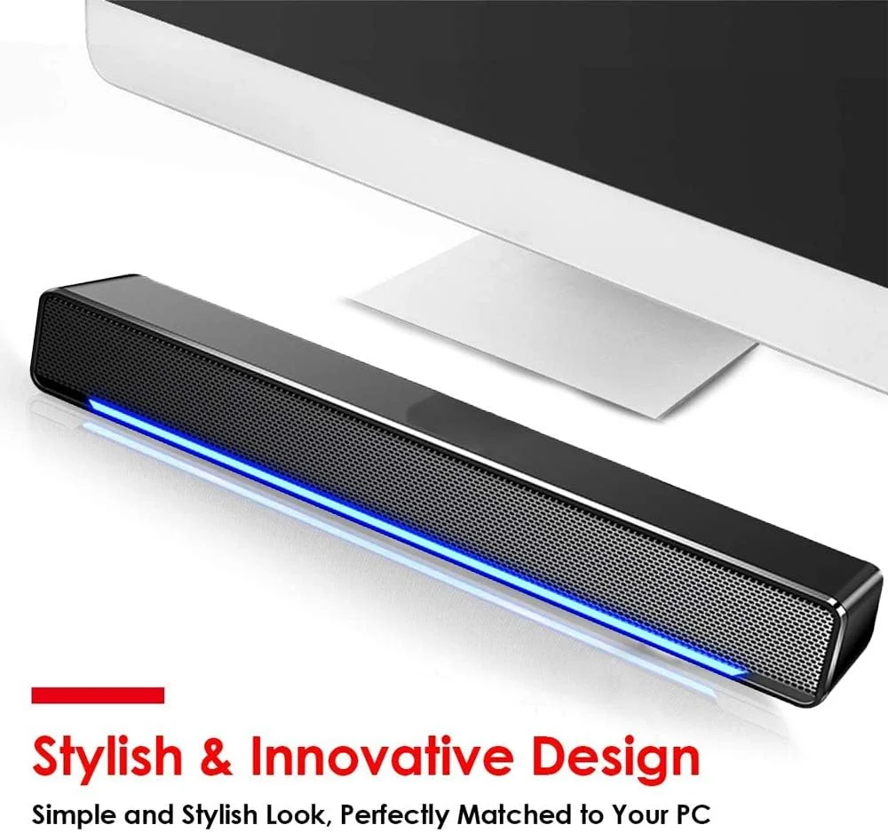 اسپیکر ساندبار Masroo، اسپیکرهای ساندبار با تغذیه USB برای کامپیوتر، لپ تاپ و رایانه شخصی
