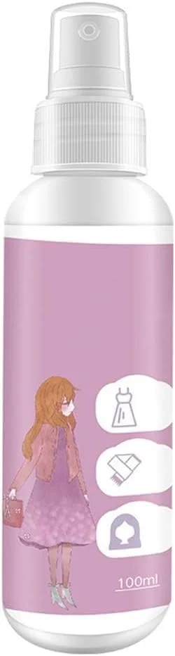 اسپری آنتی استاتیک لباس - 2 عدد سایز مسافرتی از بین برنده الکتریسیته ساکن، 100 میلی لیتر خوشبو کننده پارچه، محافظت طولانی مدت، فرمولاسیون بدون لک، ایمن برای لباس، اثاثیه و فرش، از بین برنده بو