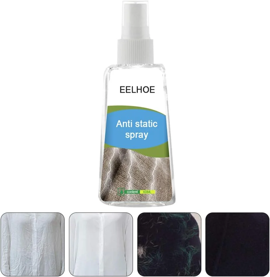 اسپری ضد الکتریسیته ساکن KOKOPO، 2 عددی، برای لباس، مو و مبلمان، از بین برنده الکتریسیته ساکن و جلوگیری از چسبندگی