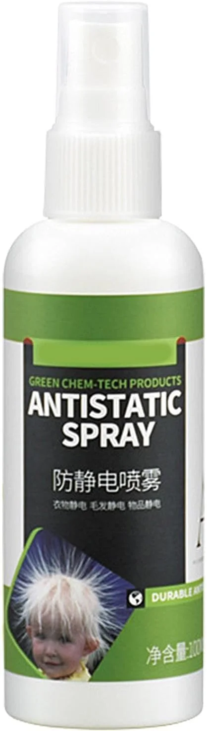 اسپری آنتی استاتیک برای لباس - 2 عدد اسپری رفع الکتریسیته ساکن سایز مسافرتی، 100 میلی لیتر خوشبو کننده پارچه، محافظت طولانی مدت، فرمول بدون لک، ایمن برای لباس، اثاثه یا لوازم داخلی و فرش، از بین برنده بو