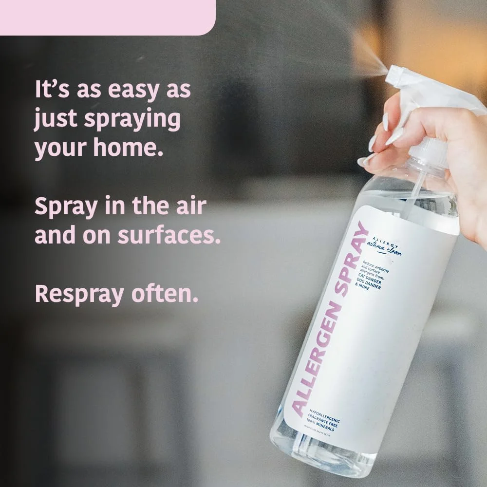 اسپری پاک کننده آلرژی و آسم (بطری 1 لیتری به همراه یک بسته شارژ) - فقط آب اضافه کنید - اسپری پاک کننده آلرژی و آسم (بطری 1 لیتری به همراه یک بسته شارژ) - فقط آب اضافه کنید -