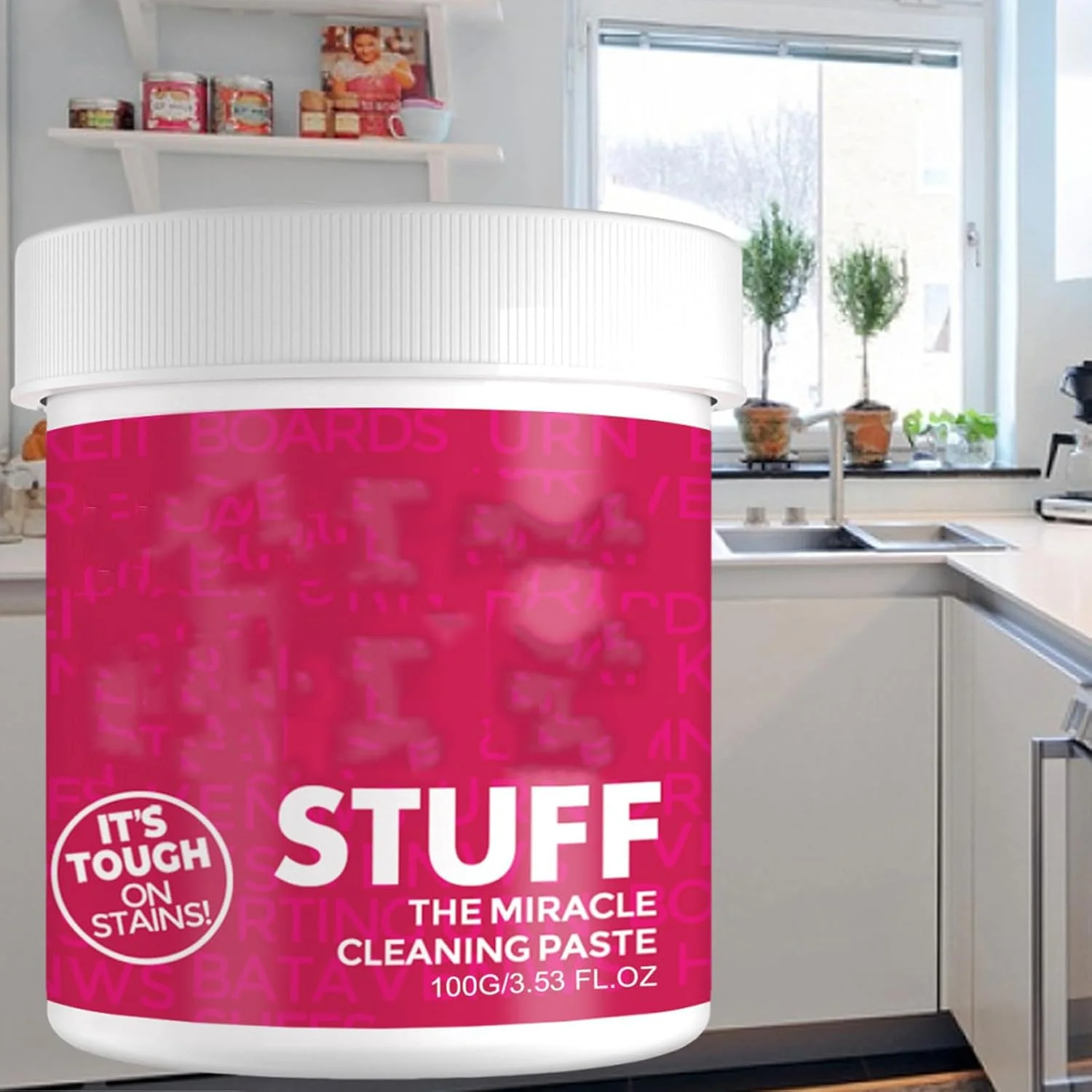 پودر پاک کننده چند منظوره آشپزخانه آزونه 100 گرمی، خمیر پاک کننده چند منظوره، پودر پاک کننده سنگین آشپزخانه، پاک کننده غیر خطرناک خانگی، لکه بر برای خانه و رستوران