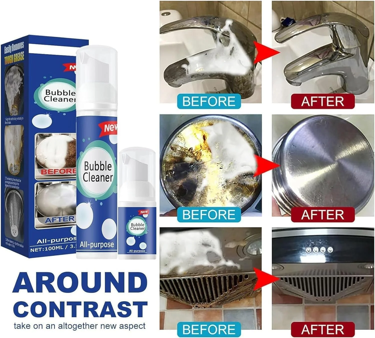 اسپری تمیز کننده چند منظوره بدون نیاز به آبکشی، تمیز کننده حبابی Lazzda، اسپری فوم فلش، اسپری فوم تمیز کننده حبابی، اسپری فوم پاششی، اسپری فوم تمیز کننده حبابی، تمیز کننده فوم بدون نیاز به آبکشی (30ML*2) اسپری تمیز کننده چند منظوره بدون نیاز به آبکشی، تمیز کننده حبابی Lazzda، اسپری فوم فلش، اسپری فوم تمیز کننده حبابی، اسپری فوم پاششی، اسپری فوم تمیز کننده حبابی، تمیز کننده فوم بدون نیاز به آبکشی (30ML*2)