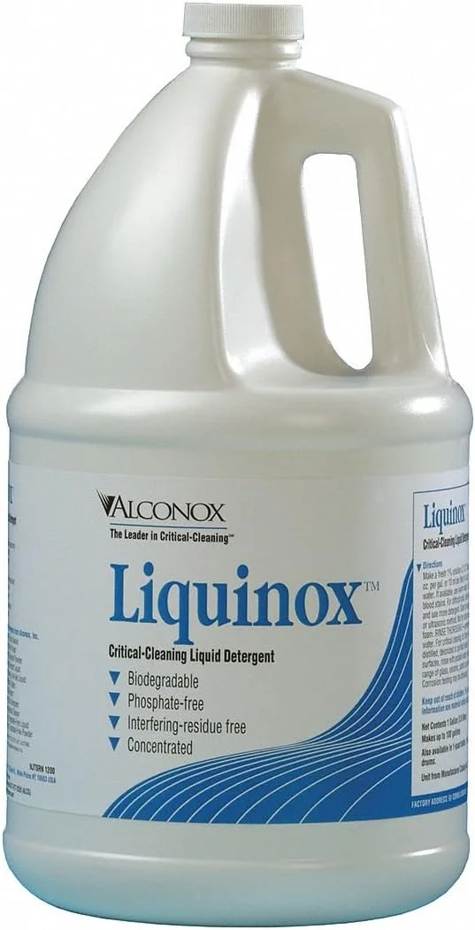 مایع شوینده آنیونی آلکونوکس 1201 Liquinox، pH 8.5، نسبت رقت 1:100، بطری پلاستیکی 1 گالنی