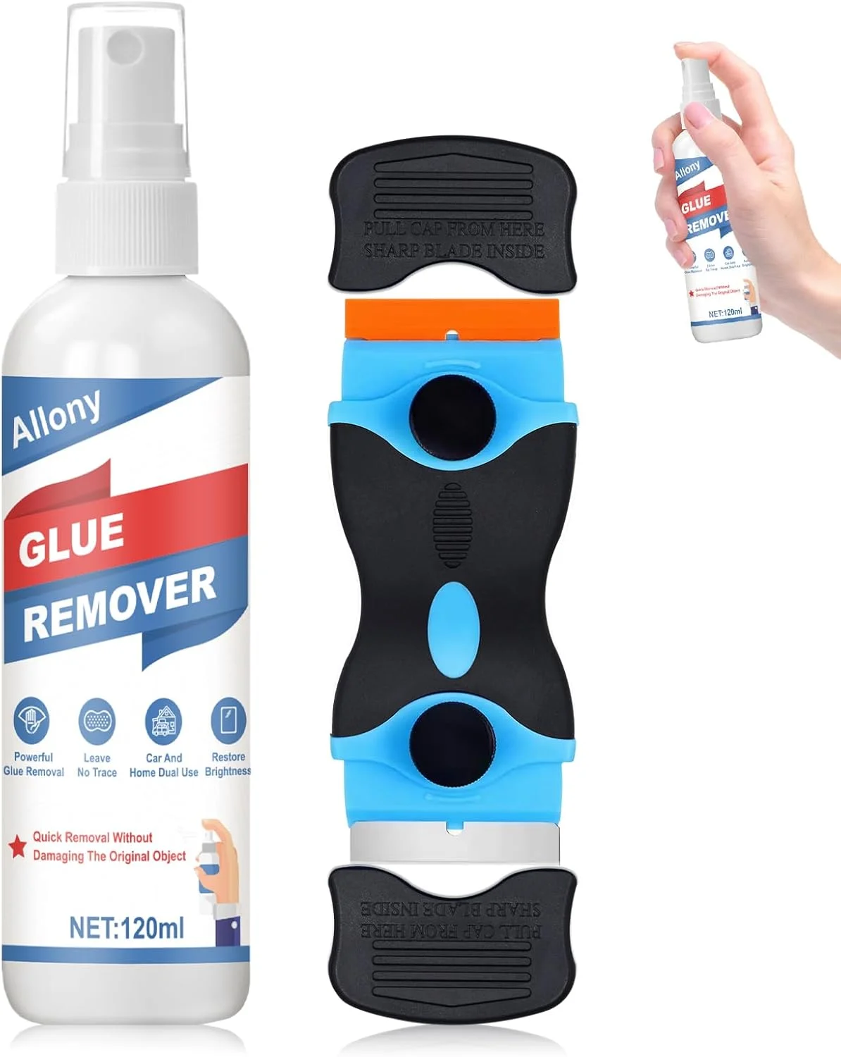 محلول پاک کننده چسب Allony، پاک کننده مواد چسبنده، پاک کننده برچسب، پاک کننده برچسب چسبناک، اسپری پاک کننده برچسب، برای از بین بردن برچسب ها و مواد چسبنده از سطوح مختلف - 120 میلی لیتر محلول پاک کننده چسب Allony، پاک کننده مواد چسبنده، پاک کننده برچسب، پاک کننده برچسب چسبناک، اسپری پاک کننده برچسب، برای از بین بردن برچسب ها و مواد چسبنده از سطوح مختلف - 120 میلی لیتر