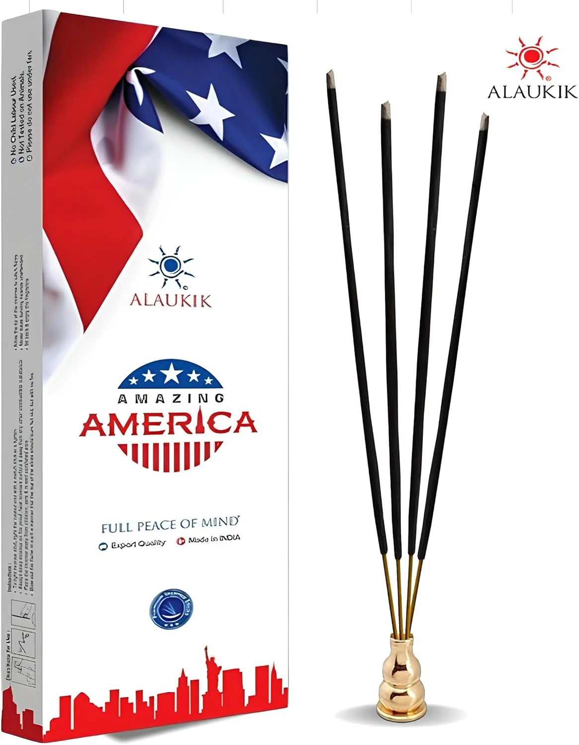 عودهای خوشبو آلاوکیک مدل AMAZING AMERICA | رایحه ای آرامش بخش برای عطر و آرامش - 50 گرم