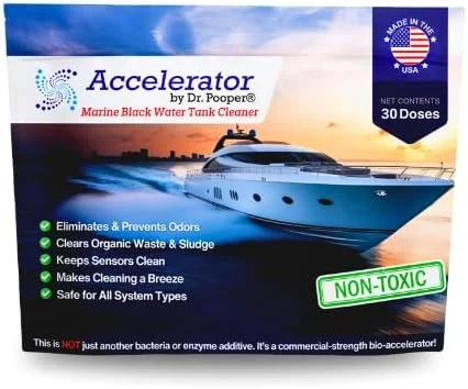 پاک کننده مخزن آب سیاه دریایی اکسلریتور - پودر سریع الاثر از بین برنده بو، مواد زائد آلی و لجن | غیر سمی و ایمن برای تمام سیستم های دریایی | ساخت ایالات متحده آمریکا پاک کننده مخزن آب سیاه دریایی اکسلریتور - پودر سریع الاثر از بین برنده بو، مواد زائد آلی و لجن | غیر سمی و ایمن برای تمام سیستم های دریایی | ساخت ایالات متحده آمریکا