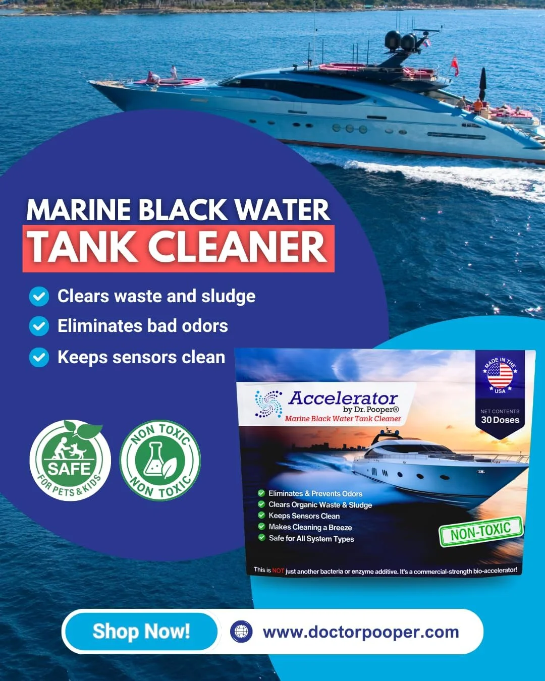 پاک کننده مخزن آب سیاه دریایی اکسلریتور - پودر سریع الاثر از بین برنده بو، مواد زائد آلی و لجن | غیر سمی و ایمن برای تمام سیستم های دریایی | ساخت ایالات متحده آمریکا پاک کننده مخزن آب سیاه دریایی اکسلریتور - پودر سریع الاثر از بین برنده بو، مواد زائد آلی و لجن | غیر سمی و ایمن برای تمام سیستم های دریایی | ساخت ایالات متحده آمریکا