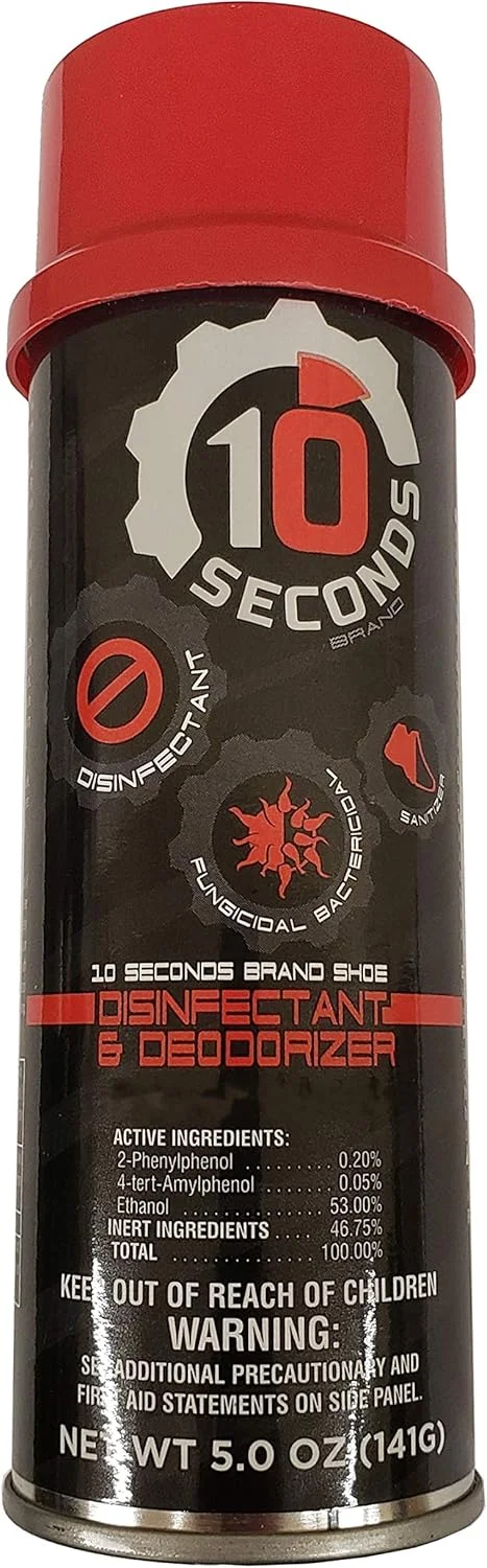 ضدعفونی کننده و خوشبو کننده کفش 10 ثانیه 148 میلی لیتر - موثر در برابر باکتری ها، قارچ ها، کپک و قارچ های سطحی