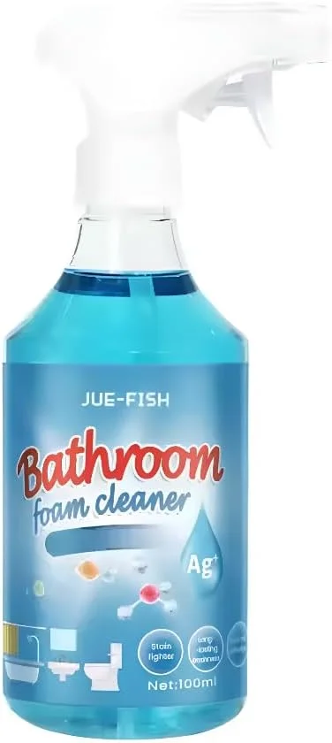 محلول پاک کننده چند منظوره سطوح حمام 100 میلی لیتری - فرمول اسید سیتریک، کم بو، بسیار موثر بر روی سطوح سرامیکی، ایده آل برای توالت، شیرآلات و محلول های تمیز کننده حمام