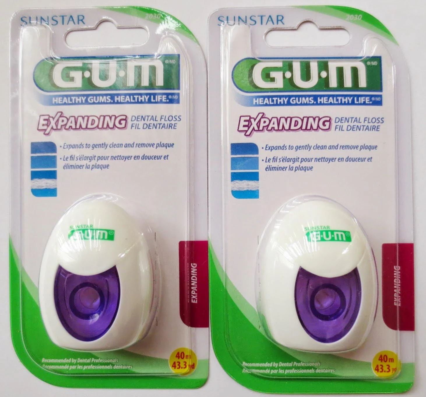 نخ دندان منبسط شونده GUM 2030، 43.3 یارد (بسته 2 عددی) نخ دندان منبسط شونده GUM 2030، 43.3 یارد (بسته 2 عددی)