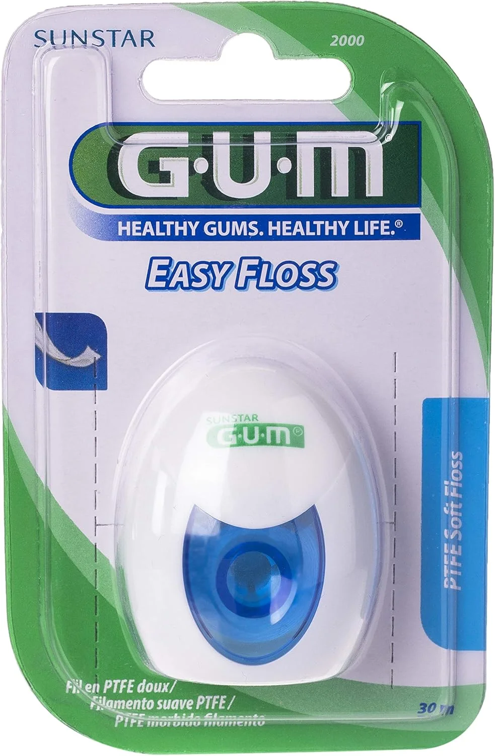 نخ دندان Gum Easy Floss - نخ دندان نرم PTFE - مقاوم در برابر ریش ریش شدن - بسیار قوی - تمیز کننده عمیق موثر - سر خوردن آسان بین دندان های فشرده - از بین برنده پلاک - حفظ سلامت لثه - 30 متر نخ دندان Gum Easy Floss - نخ دندان نرم PTFE - مقاوم در برابر ریش ریش شدن - بسیار قوی - تمیز کننده عمیق موثر - سر خوردن آسان بین دندان های فشرده - از بین برنده پلاک - حفظ سلامت لثه - 30 متر
