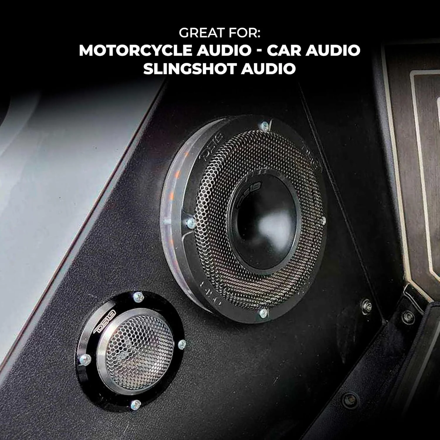 بلندگوی خودرو DS18 PRO-HY6.4MSL 6.5 اینچی میان رده هیبریدی کم عمق با درایور داخلی و توری، حداکثر توان 300 وات، توان اسمی 150 وات، 4 اهم (تک بلندگو)