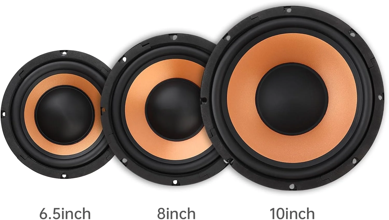 بلندگوی ووفر باس 6.5 اینچی DriSentri، 2 عدد بلندگوی خودرو با پاسخ فرکانسی گسترده، بلندگوی استریو صوتی خودرو برای صوتی خودرو/سینماهای خانگی بلندگوی ووفر باس 6.5 اینچی DriSentri، 2 عدد بلندگوی خودرو با پاسخ فرکانسی گسترده، بلندگوی استریو صوتی خودرو برای صوتی خودرو/سینماهای خانگی