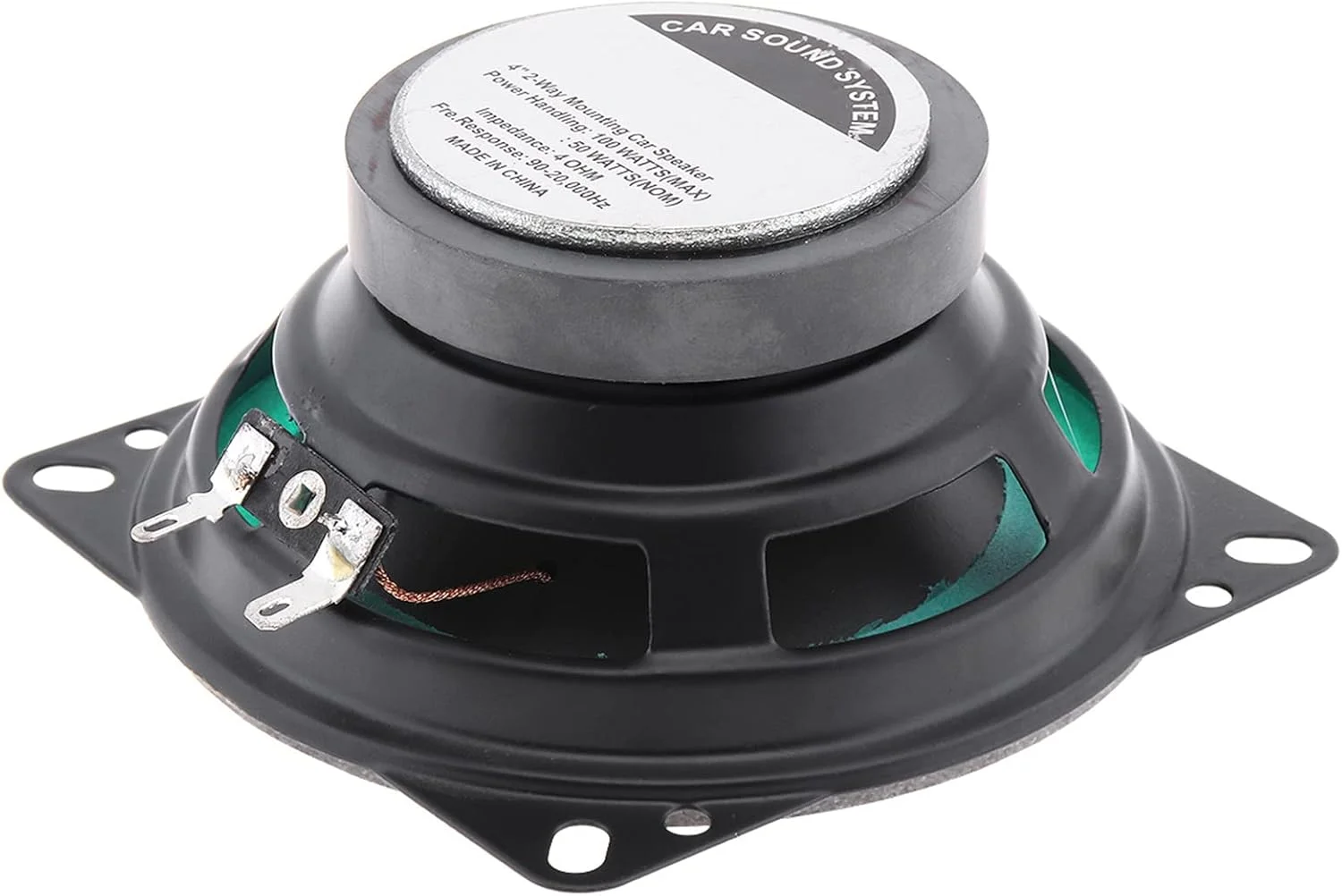 بلندگوی کواکسیال HiFi خودرو 100 واتی یونیورسال، بلندگوی استریوی صوتی اتومبیل، فرکانس کامل، حساسیت بالا، عملکرد صوتی، خروجی قدرت، بیس خوب، صدای شفاف، نصب آسان