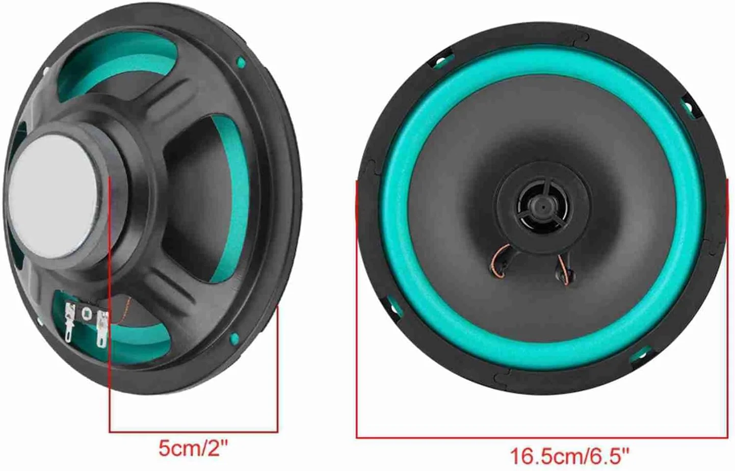بلندگوهای خودرو BOROCO - لبه لاستیکی PE مقاوم در برابر حرارت، توان 160 وات/12 ولت، آهنربای قوی، نصب آسان، صدای شفاف برای درب/داشبورد/پنل صندوق عقب بلندگوهای خودرو BOROCO - لبه لاستیکی PE مقاوم در برابر حرارت، توان 160 وات/12 ولت، آهنربای قوی، نصب آسان، صدای شفاف برای درب/داشبورد/پنل صندوق عقب