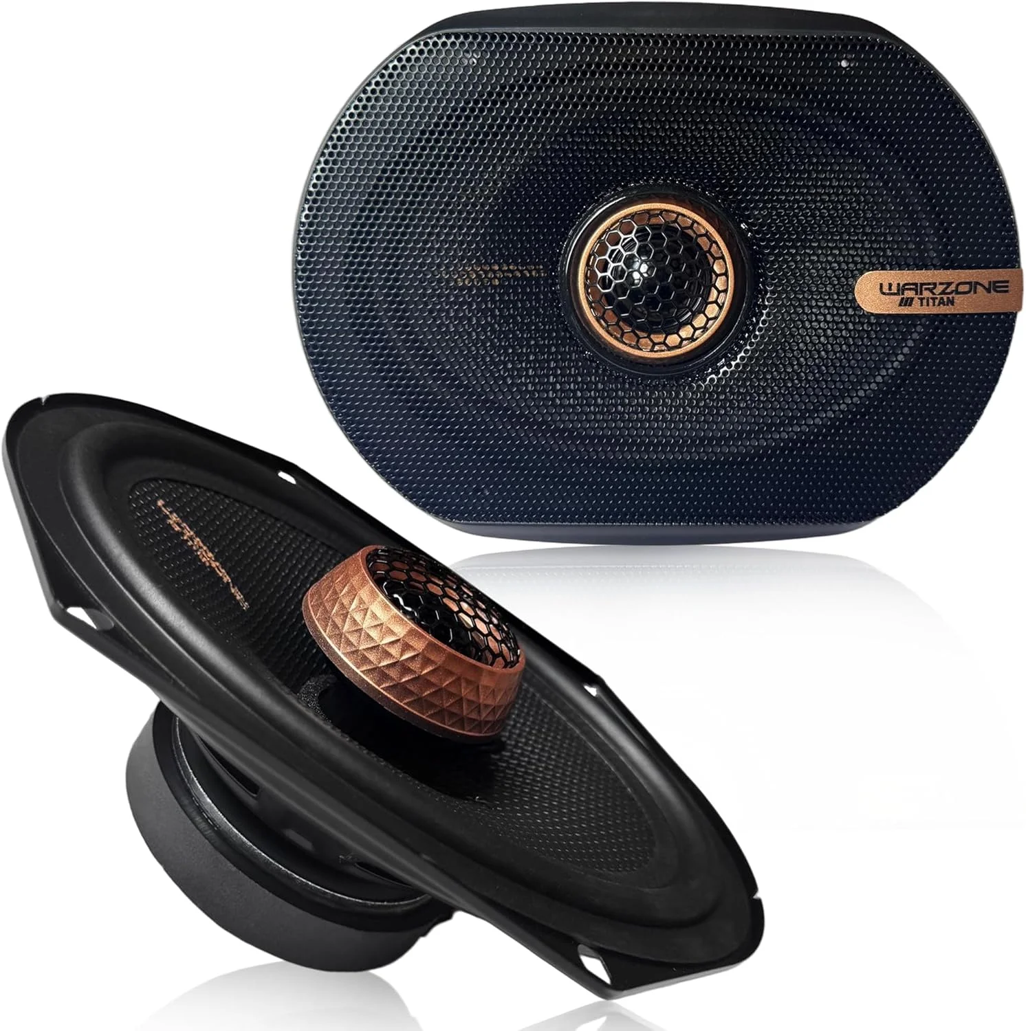 جفت بلندگوی سوپر کواکسیال 6x8 اینچی Warzone 2X WZ68PTi، 4 اهم، حداکثر 480 وات، 160 وات RMS، حساسیت 92dB، ووفر فریت و تیوتر گنبدی PEI برای سیستم صوتی حرفه ای خودرو جفت بلندگوی سوپر کواکسیال 6x8 اینچی Warzone 2X WZ68PTi، 4 اهم، حداکثر 480 وات، 160 وات RMS، حساسیت 92dB، ووفر فریت و تیوتر گنبدی PEI برای سیستم صوتی حرفه ای خودرو