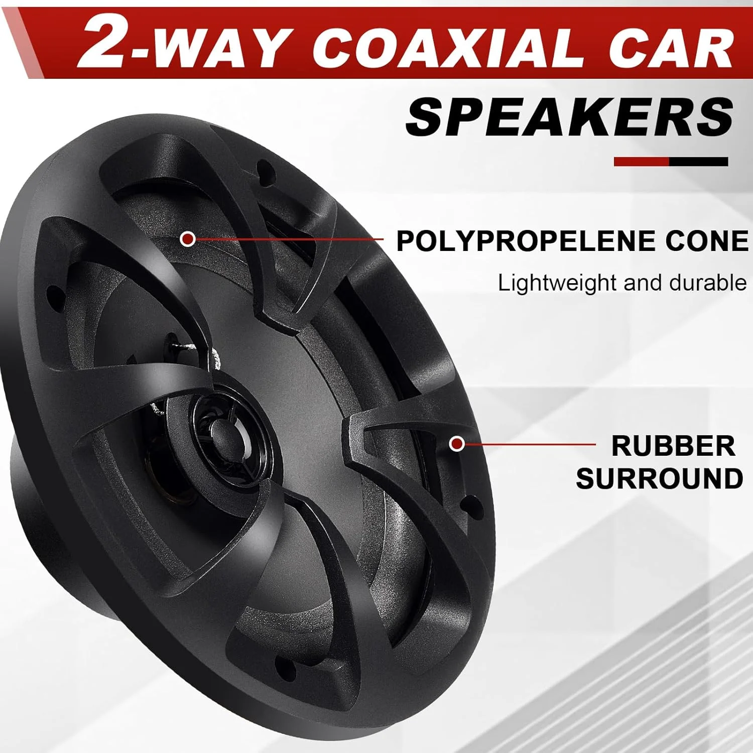 بلندگوهای کواکسیال 2 طرفه خودرو داتانلی، 1 جفت، بلندگوهای گرد با برد کامل با صدای قدرتمند و نصب آسان، پاسخ باس بهبود یافته، بلندگوی مشکی خودرو (6.5 اینچ) بلندگوهای کواکسیال 2 طرفه خودرو داتانلی، 1 جفت، بلندگوهای گرد با برد کامل با صدای قدرتمند و نصب آسان، پاسخ باس بهبود یافته، بلندگوی مشکی خودرو (6.5 اینچ)