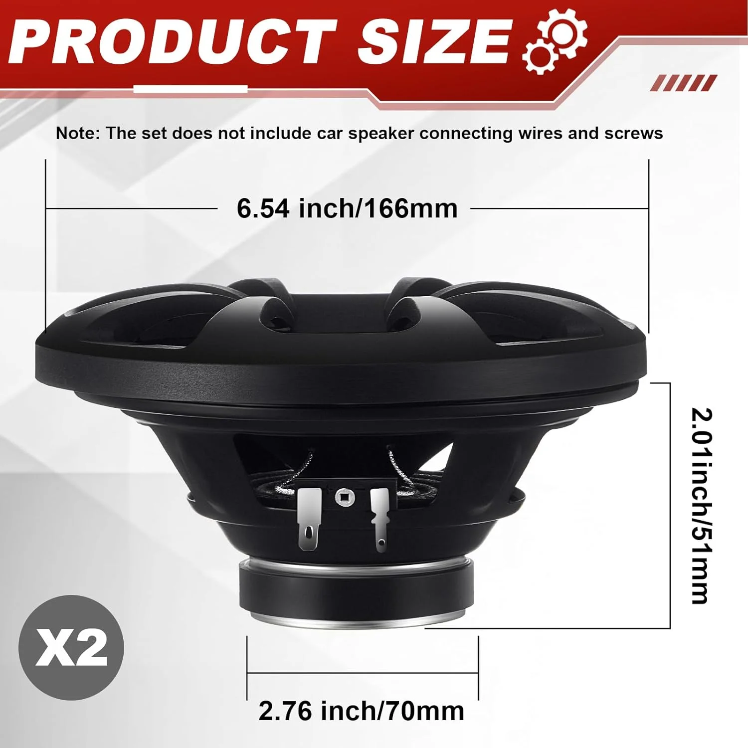 بلندگوهای کواکسیال 2 طرفه خودرو داتانلی، 1 جفت، بلندگوهای گرد با برد کامل با صدای قدرتمند و نصب آسان، پاسخ باس بهبود یافته، بلندگوی مشکی خودرو (6.5 اینچ) بلندگوهای کواکسیال 2 طرفه خودرو داتانلی، 1 جفت، بلندگوهای گرد با برد کامل با صدای قدرتمند و نصب آسان، پاسخ باس بهبود یافته، بلندگوی مشکی خودرو (6.5 اینچ)