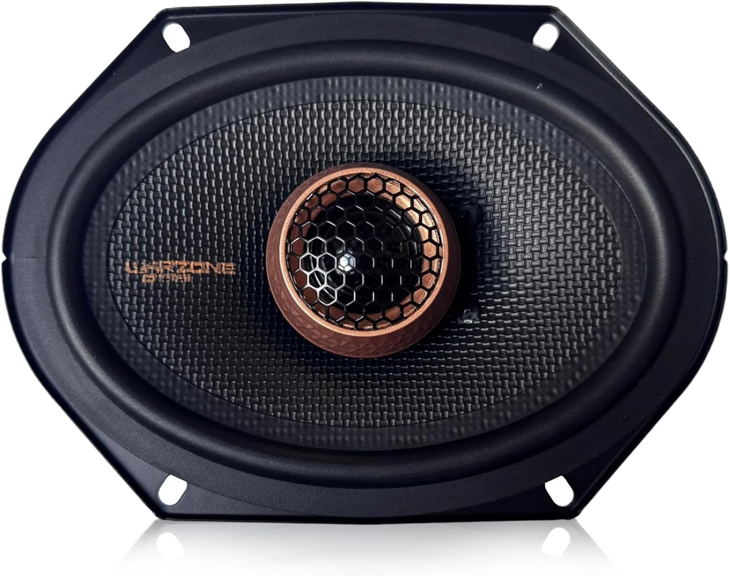 جفت بلندگوی سوپر کواکسیال 6x8 اینچی Warzone 2X WZ68PTi، 4 اهم، حداکثر 480 وات، 160 وات RMS، حساسیت 92dB، ووفر فریت و تیوتر گنبدی PEI برای سیستم صوتی حرفه ای خودرو