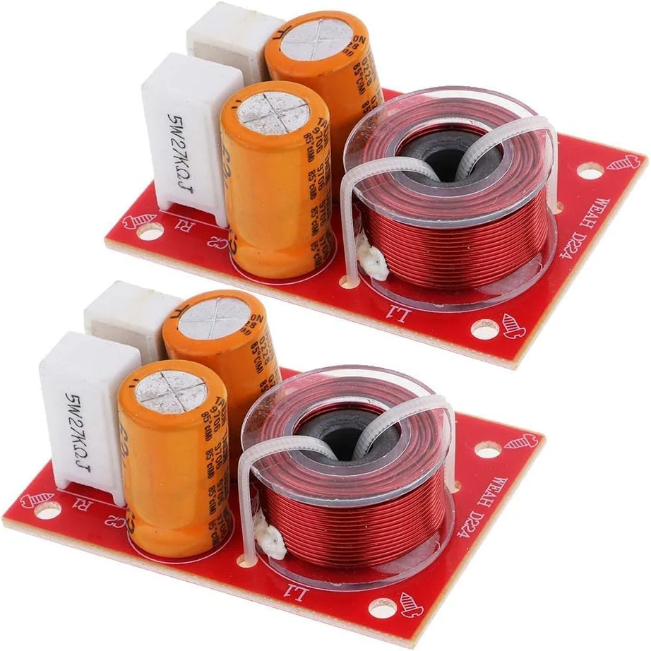 دولا تک 2 عددی توزیع کننده فرکانس زیر و بم 80 واتی برای بلندگوهای خانگی و بلندگوهای خودرو DIY