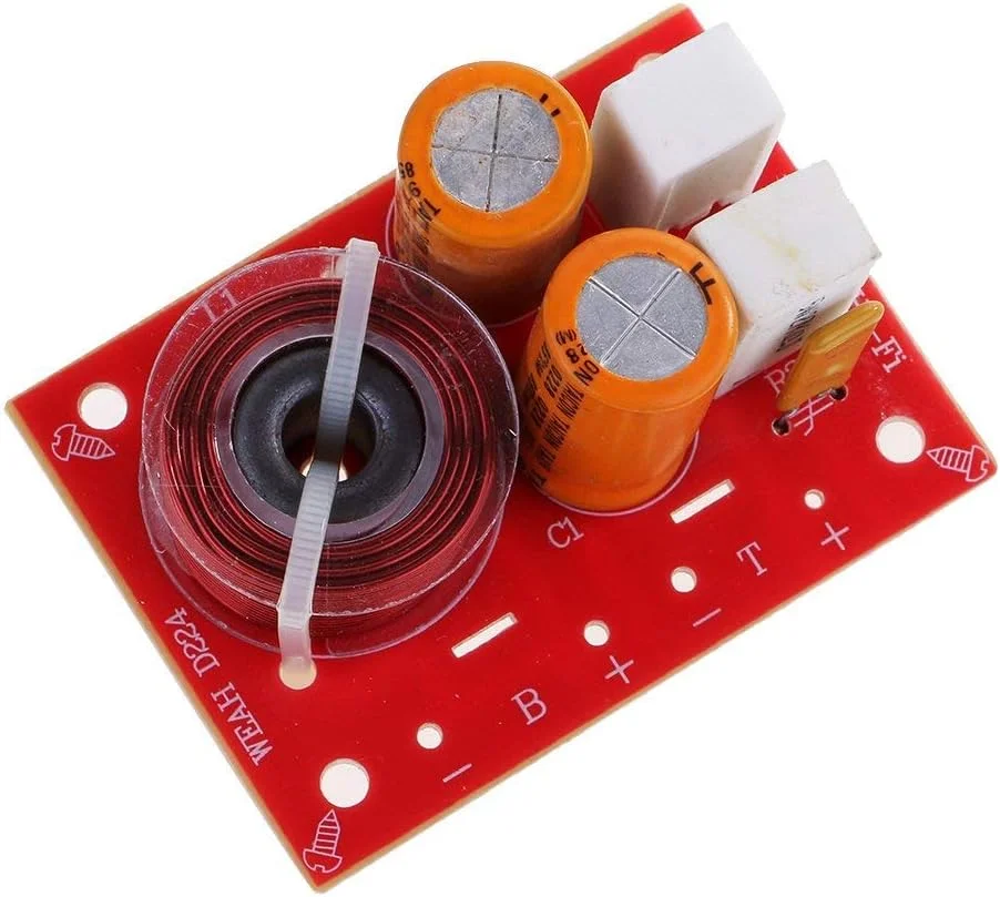 دولا تک 2 عددی توزیع کننده فرکانس زیر و بم 80 واتی برای بلندگوهای خانگی و بلندگوهای خودرو DIY