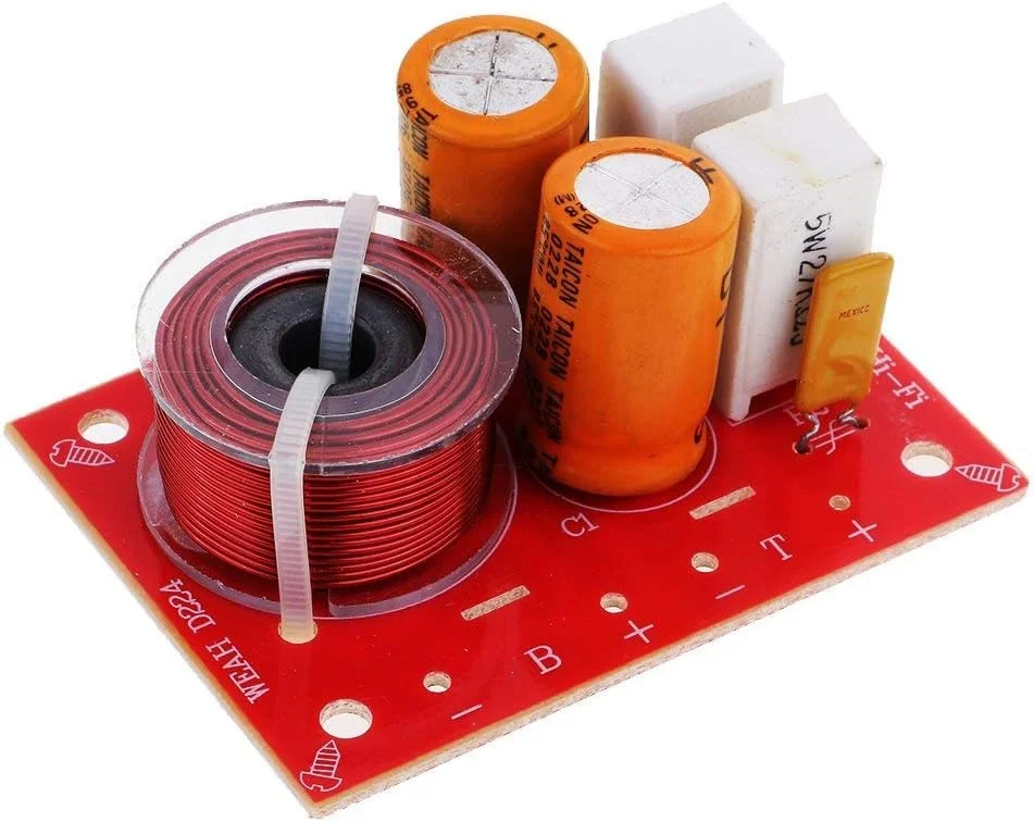 دولا تک 2 عددی توزیع کننده فرکانس زیر و بم 80 واتی برای بلندگوهای خانگی و بلندگوهای خودرو DIY