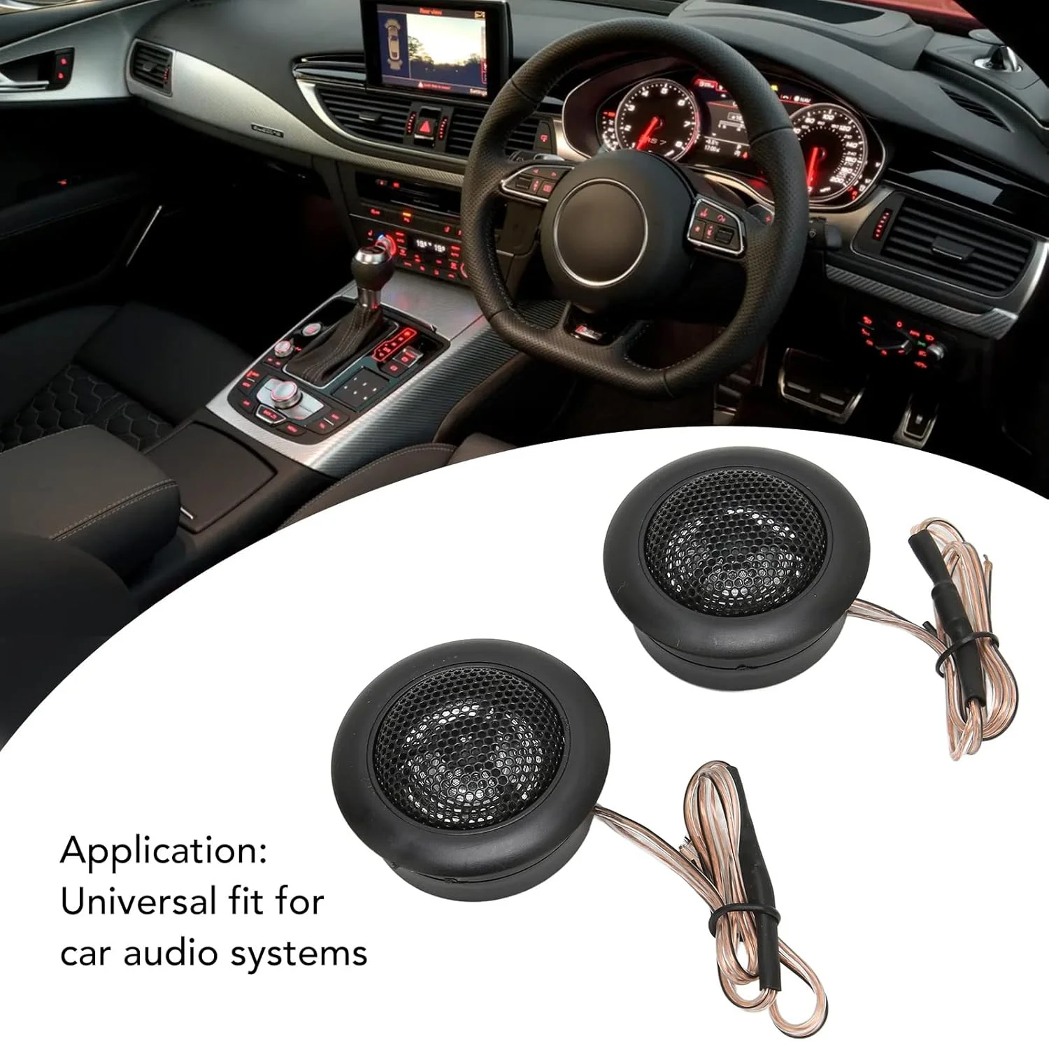 Dilwe 2 عدد مینی تیوتر خودرو، حداکثر توان 800 وات، بلندگوهای گنبدی مینی با کارایی بالا برای سیستم صوتی خودرو، بلندگوهای خودرو با استیکر، بلندگوی خودرو با صدای با کیفیت بالا Dilwe 2 عدد مینی تیوتر خودرو، حداکثر توان 800 وات، بلندگوهای گنبدی مینی با کارایی بالا برای سیستم صوتی خودرو، بلندگوهای خودرو با استیکر، بلندگوی خودرو با صدای با کیفیت بالا