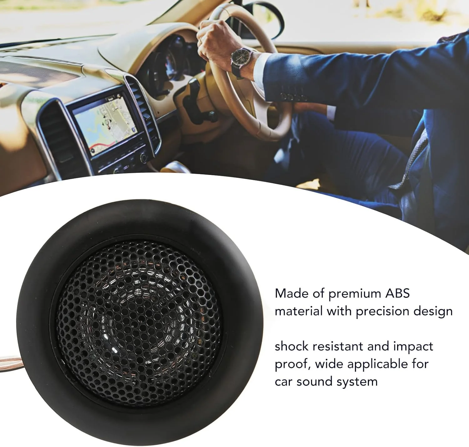 Dilwe 2 عدد مینی تیوتر خودرو، حداکثر توان 800 وات، بلندگوهای گنبدی مینی با کارایی بالا برای سیستم صوتی خودرو، بلندگوهای خودرو با استیکر، بلندگوی خودرو با صدای با کیفیت بالا Dilwe 2 عدد مینی تیوتر خودرو، حداکثر توان 800 وات، بلندگوهای گنبدی مینی با کارایی بالا برای سیستم صوتی خودرو، بلندگوهای خودرو با استیکر، بلندگوی خودرو با صدای با کیفیت بالا