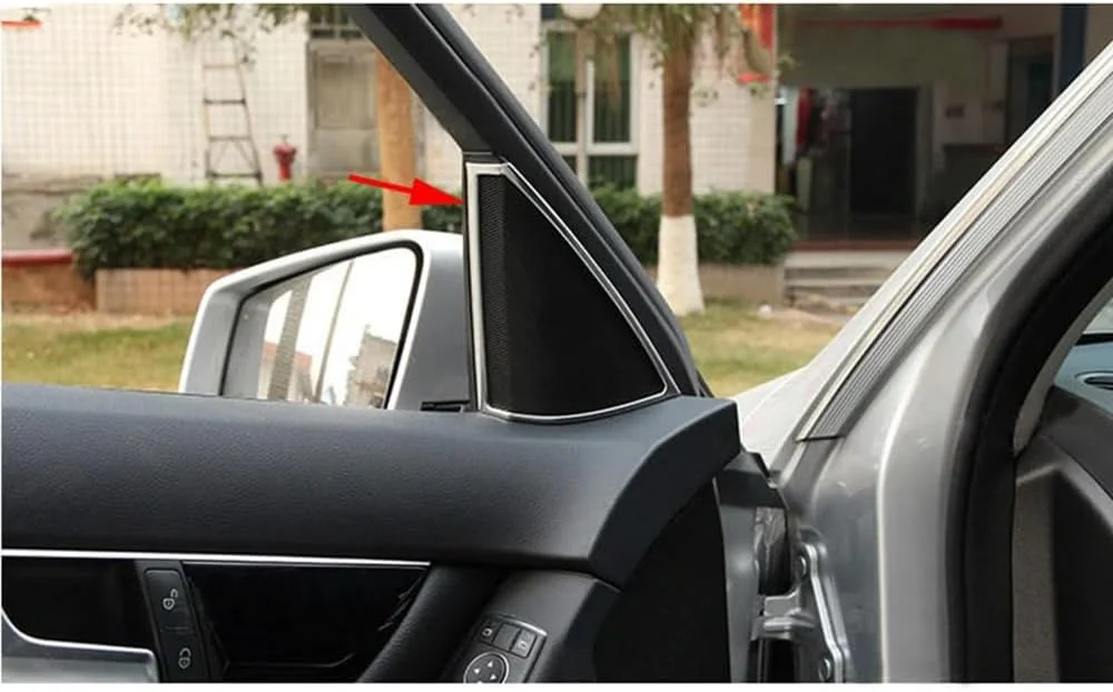 تزئین روکش بلندگوی خودرو Conpert برای مرسدس بنز کلاس C W204 2008-2014، روکش تزئینی بلندگوی استریوی درب داخلی تزئین روکش بلندگوی خودرو Conpert برای مرسدس بنز کلاس C W204 2008-2014، روکش تزئینی بلندگوی استریوی درب داخلی