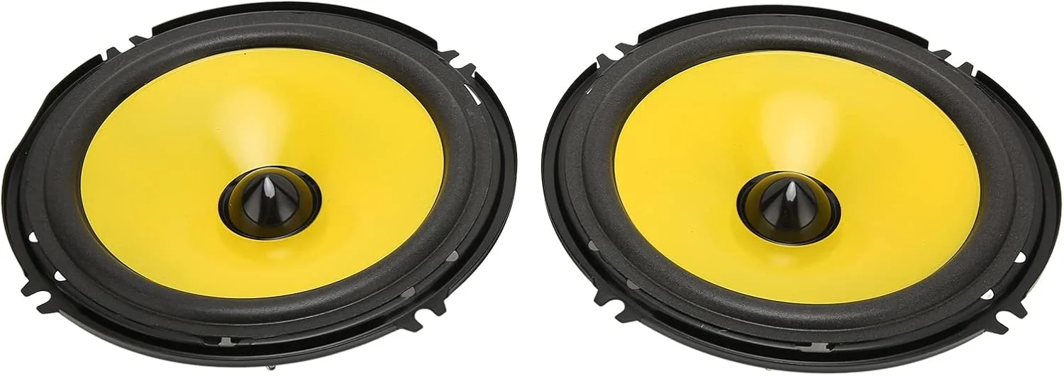بلندگوهای کواکسیال 600 واتی YH1608، 2 عدد بلندگوی کواکسیال 6 اینچی خودرو، بلندگوهای درب خودرو با بیس قوی برای تمام سیستم های بلندگوی خودرو، بلندگوی خودرو برای تغییرات خودرو