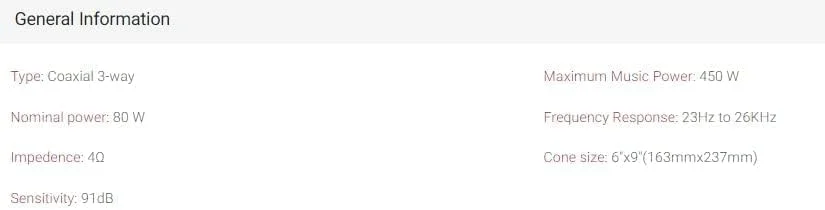 بلندگوهای صوتی خودرو پایونیر سری Champion مدل TS-6965V3، سایز 6x9 اینچ، 3-Way، 450 وات