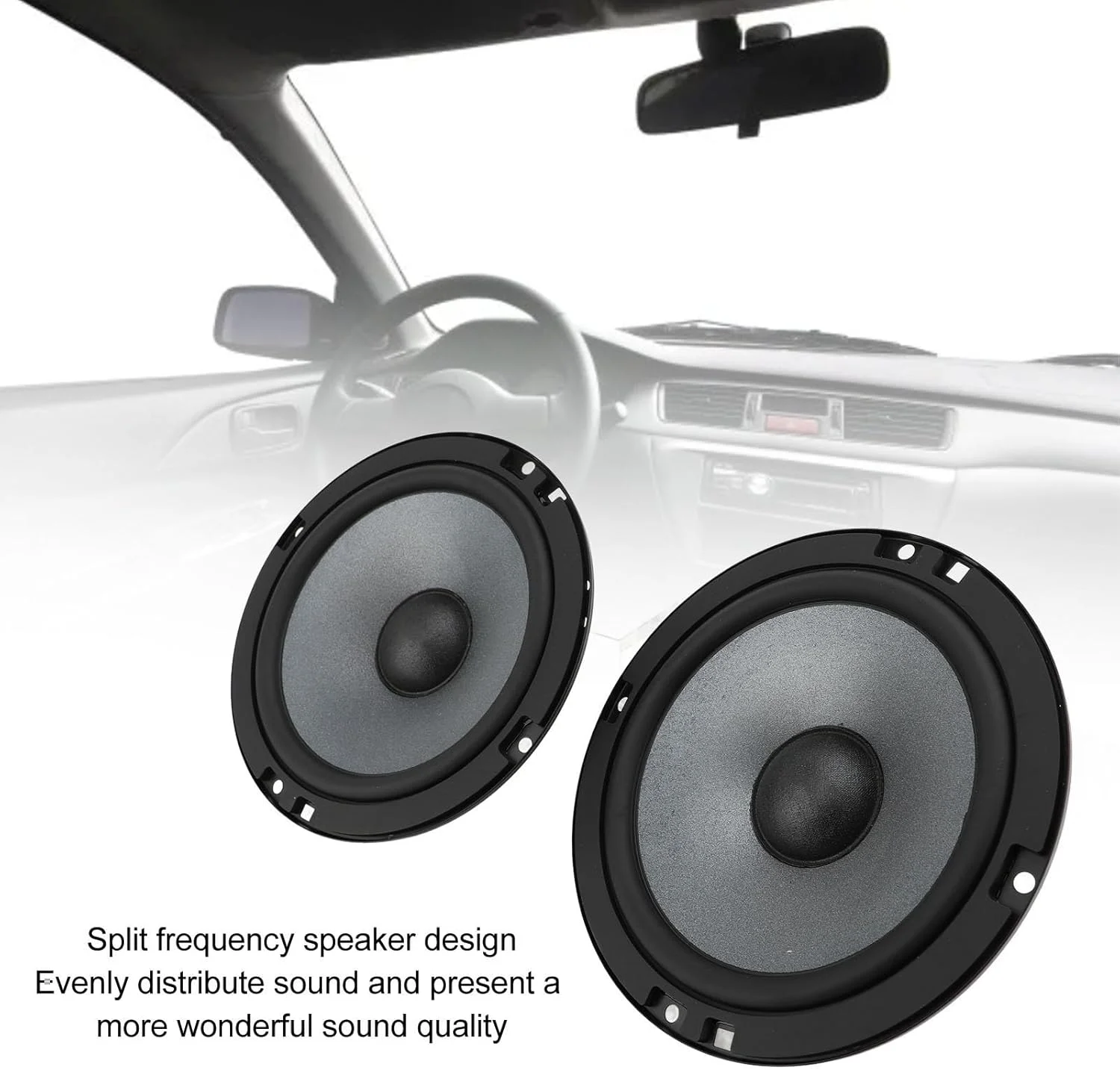 کیت بلندگوی صوتی خودرو Brilluxa، سیستم صوتی خودرو 6.5 اینچی، مجموعه بلندگوی خودرو، کیت بلندگوی استریو خودرو با تقسیم کننده فرکانس DC12V کیت بلندگوی صوتی خودرو Brilluxa، سیستم صوتی خودرو 6.5 اینچی، مجموعه بلندگوی خودرو، کیت بلندگوی استریو خودرو با تقسیم کننده فرکانس DC12V