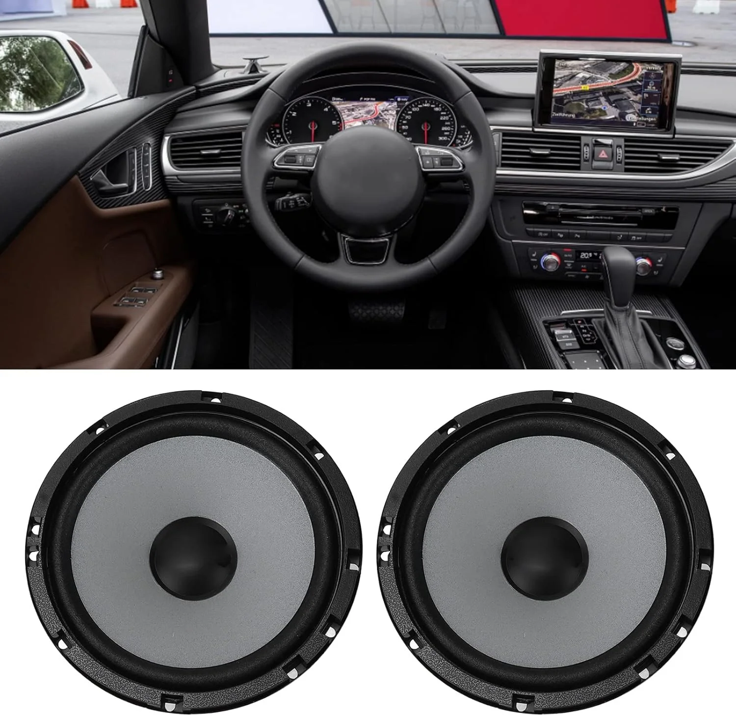 بلندگوی کواکسیال خودرو Brilluxa، 2 عدد 6.5 اینچی فول فرکانس 4Ω 12 ولت، بلندگوهای صوتی جهانی خودرو، ارتقاء سیستم صوتی خودرو بلندگوی کواکسیال خودرو Brilluxa، 2 عدد 6.5 اینچی فول فرکانس 4Ω 12 ولت، بلندگوهای صوتی جهانی خودرو، ارتقاء سیستم صوتی خودرو