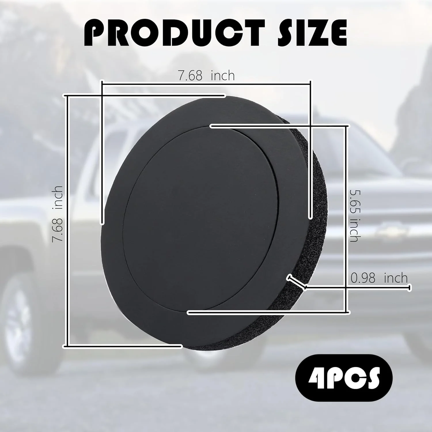 حلقه های بلندگوی 6.5 اینچی Carleef، فوم بلندگوی خود چسب برای تقویت صدای استریو، بافل های بلندگوی با انعطاف پذیری بالا 6.5 اینچی لوازم جانبی صوتی خودرو، جلوگیری از انتشار صدا برای خودرو، SUV، کامیون