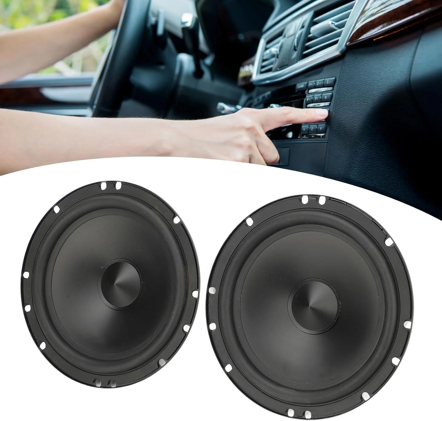 بلندگوی کواکسیال خودرو Brilluxa، سازگار با خودرو، ووفر میان رده توییتر 6.5 اینچی، سیستم صوتی استریو جهانی با کراس اوور بلندگوی کواکسیال خودرو Brilluxa، سازگار با خودرو، ووفر میان رده توییتر 6.5 اینچی، سیستم صوتی استریو جهانی با کراس اوور