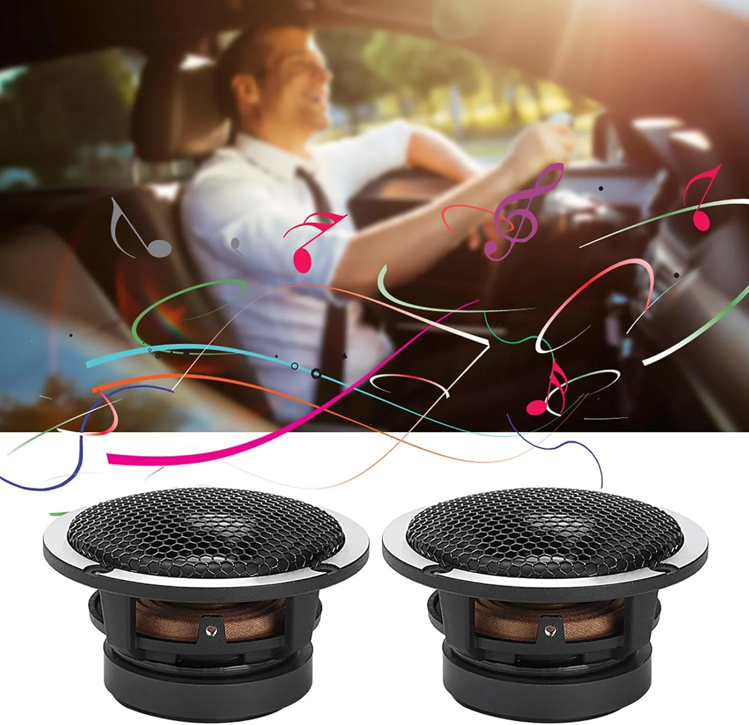 بلندگوی میان رده خودرو Brilluxa، بلندگو، درایور صوتی 3 اینچی جفت، 100 وات، جایگزین بلندگوی میان رده خودرو بلندگوی میان رده خودرو Brilluxa، بلندگو، درایور صوتی 3 اینچی جفت، 100 وات، جایگزین بلندگوی میان رده خودرو