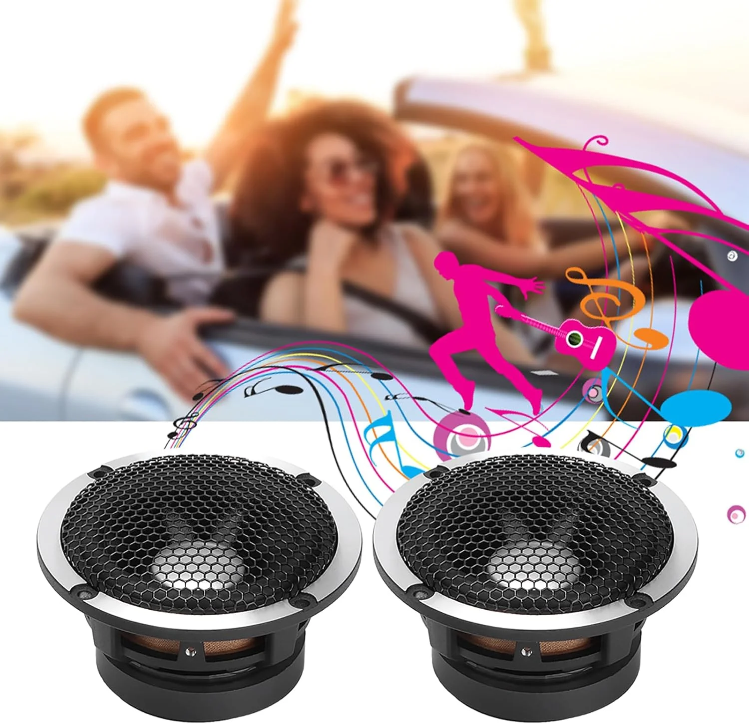 بلندگوی میان رده خودرو Brilluxa، بلندگو، درایور صوتی 3 اینچی جفت، 100 وات، جایگزین بلندگوی میان رده خودرو بلندگوی میان رده خودرو Brilluxa، بلندگو، درایور صوتی 3 اینچی جفت، 100 وات، جایگزین بلندگوی میان رده خودرو