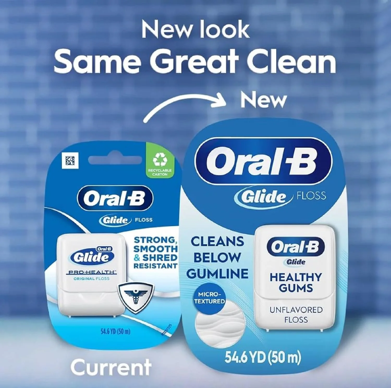 نخ دندان اورال بی گلاید پرو-هلث، اورجینال، 50 متر (بسته 2 عددی)