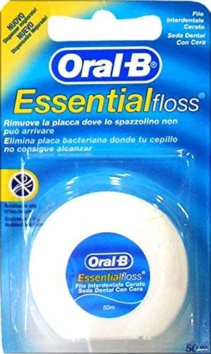 نخ دندان موم دار اورال-بی Essential Floss، 12 عدد، 50 متری
