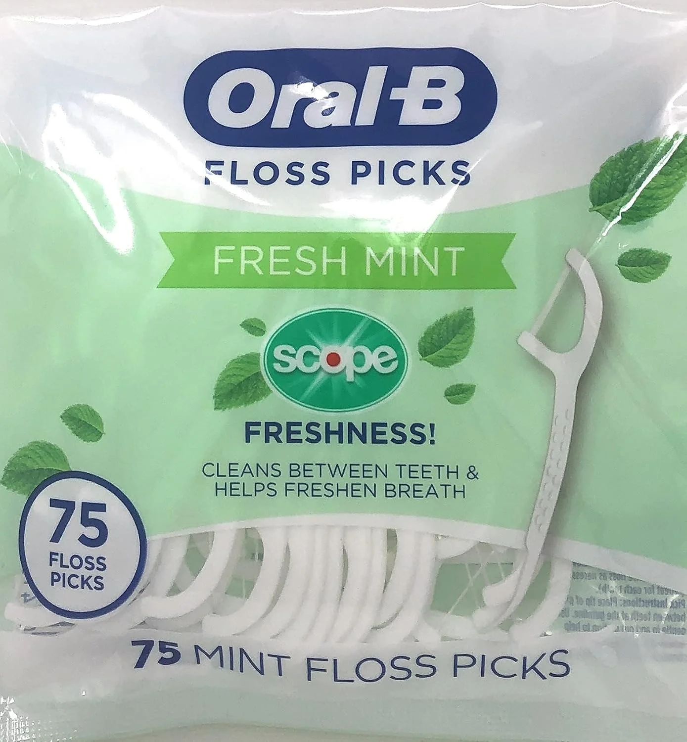 نخ دندان کمانی نعنایی Oral-B با طعم طراوت Scope، مقاوم در برابر ریش ریش شدن، 75 عدد (بسته 5 عددی) نخ دندان کمانی نعنایی Oral-B با طعم طراوت Scope، مقاوم در برابر ریش ریش شدن، 75 عدد (بسته 5 عددی)