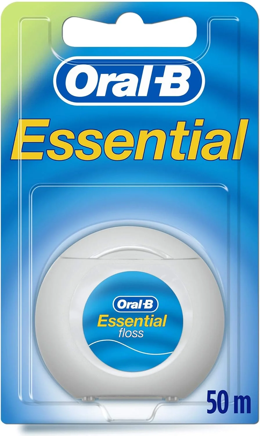نخ دندان نعنایی موم دار اورال بی مدل Essential، 50 متر