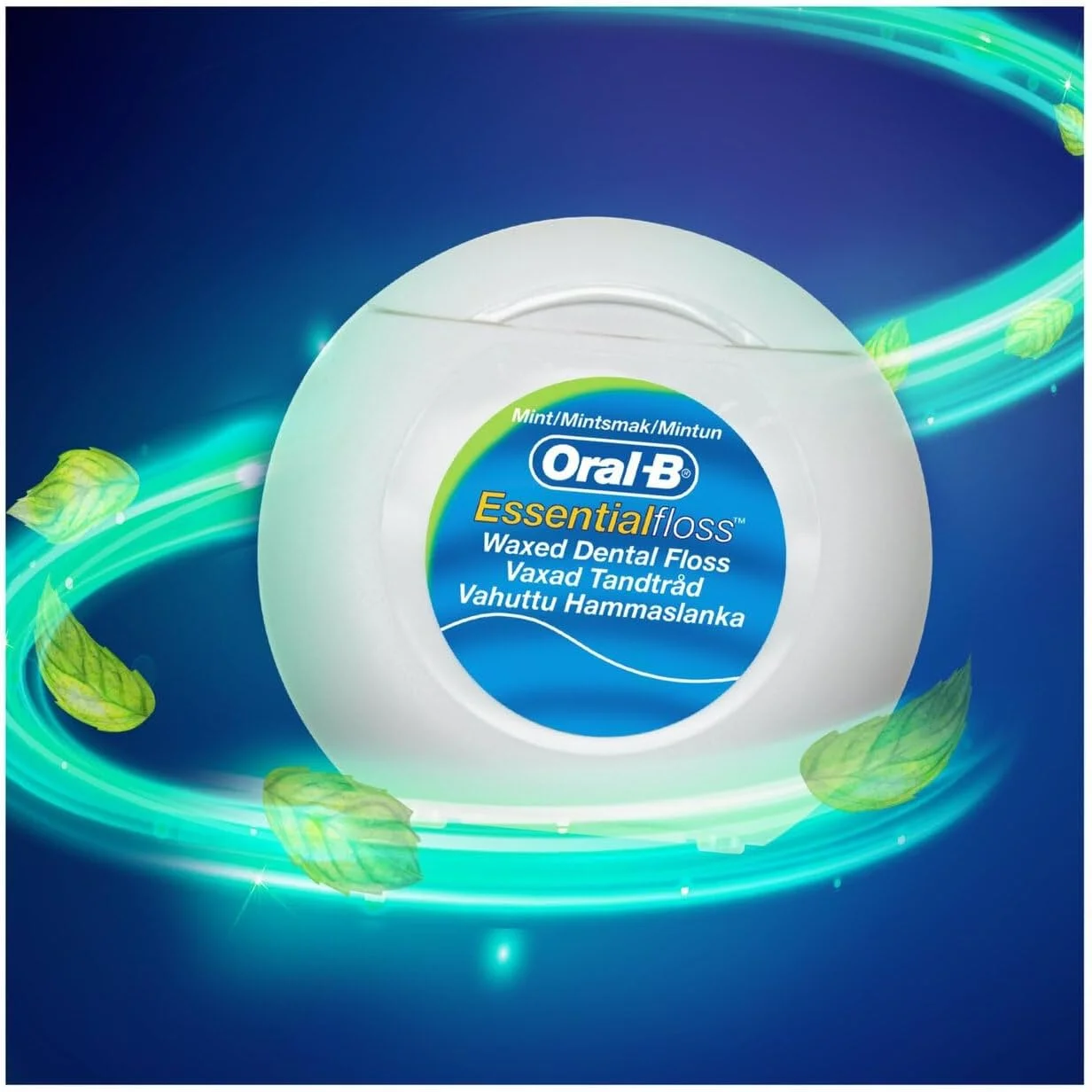 نخ دندان نعنایی اورال-بی Essentials، 50 متری، بسته 4 عددی