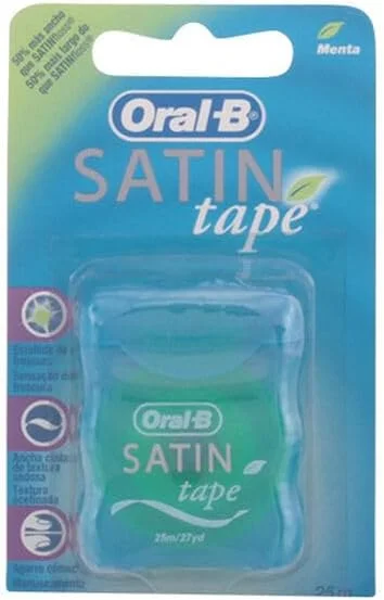 نخ دندان پهن نعنایی Oral-B Satin Tape - 25 متر